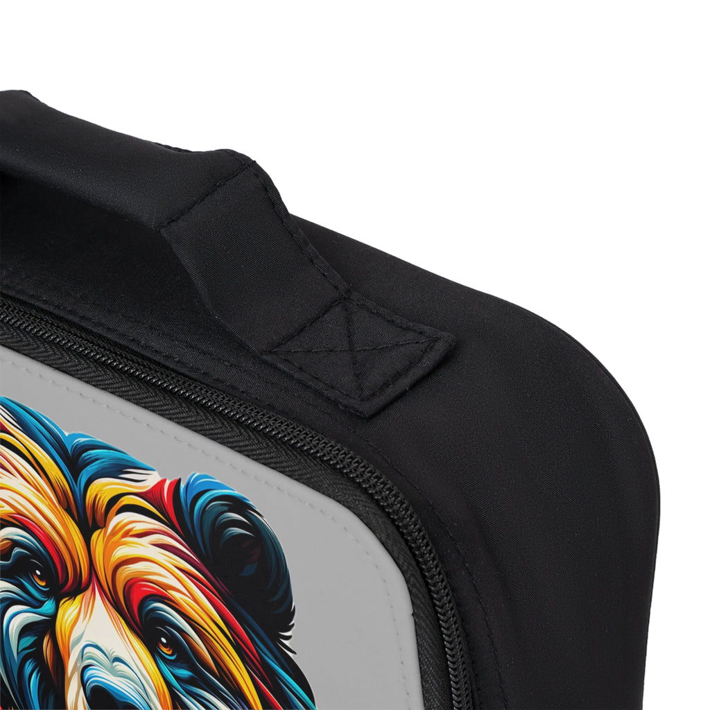 Colorful Bear Lunch Bag — Insulated Kid & Adult Lunchbox with Vibrant Bear Design