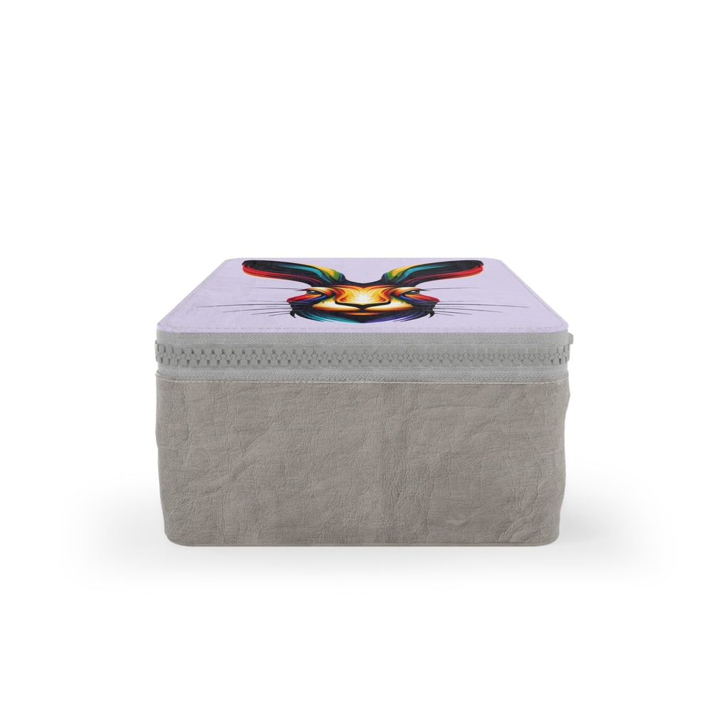 Colorful Rabbit Lunch Bag — Vibrant Animal Art Insulated Lunchbox