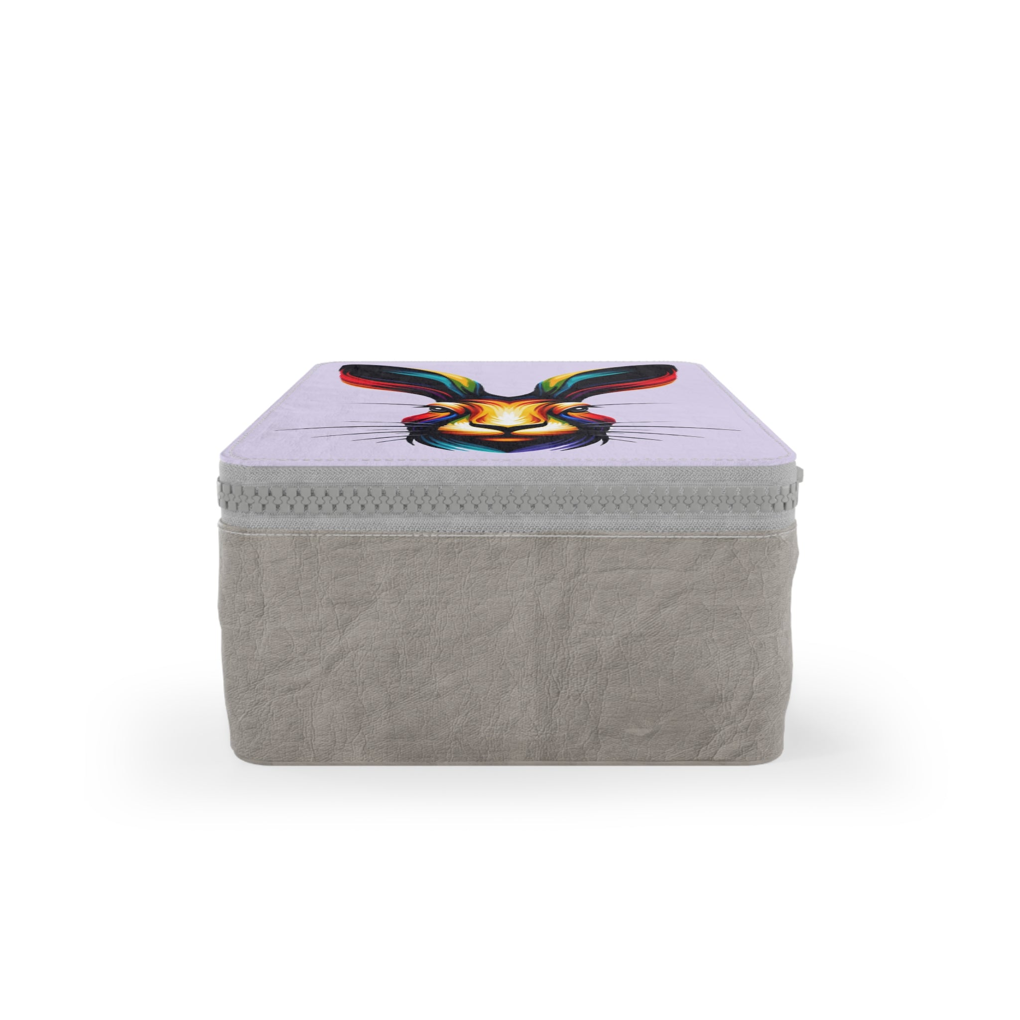 Colorful Rabbit Lunch Bag — Vibrant Animal Art Insulated Lunchbox