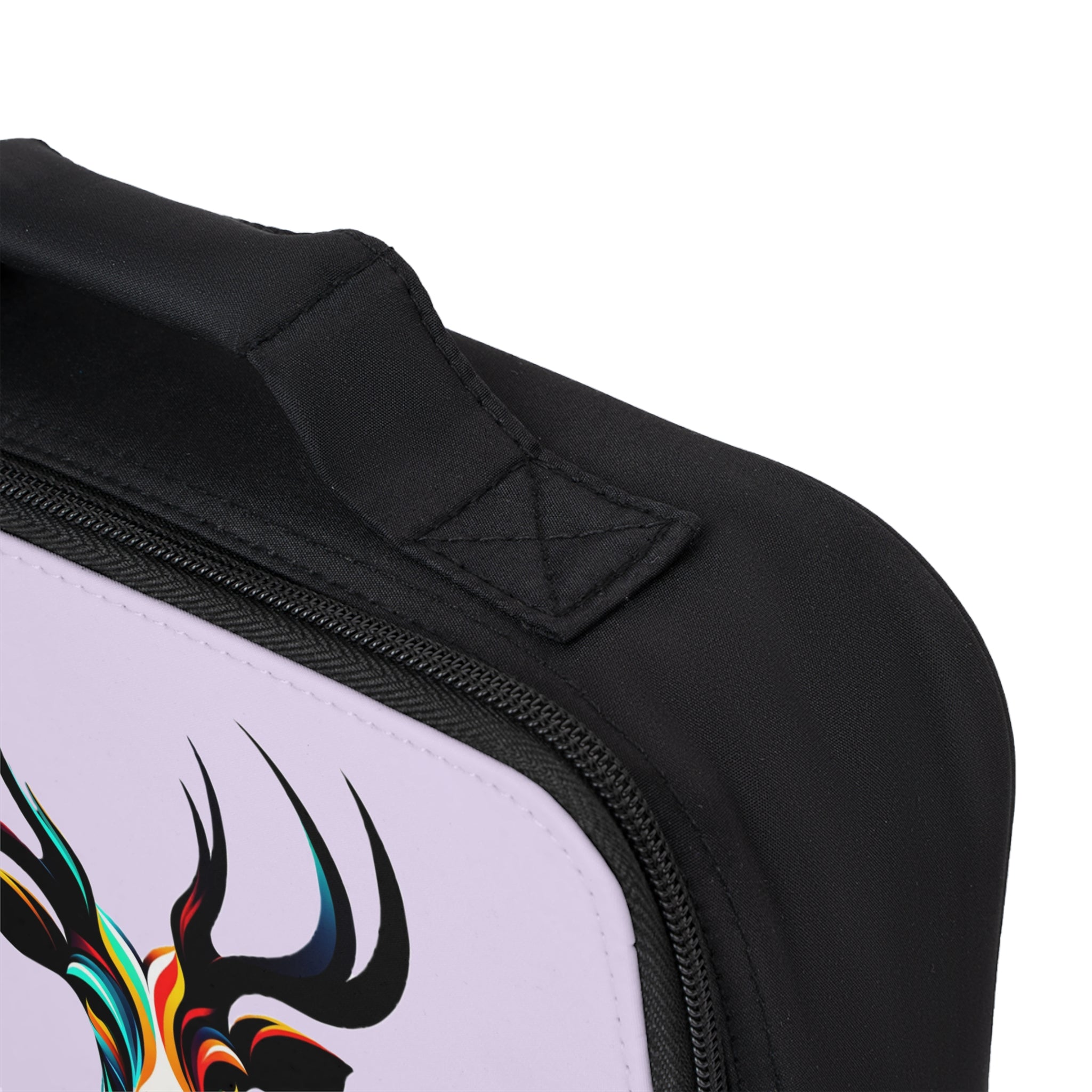 Colorful Stag Lunch Bag – Vibrant Deer Head Insulated Lunchbox