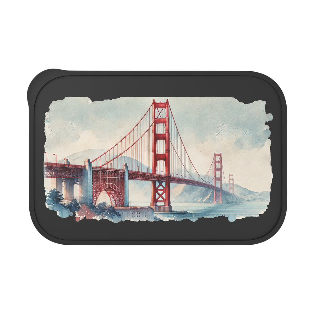 Golden Gate Bridge Bento Box – Eco PLA Lunch Container with Utensils