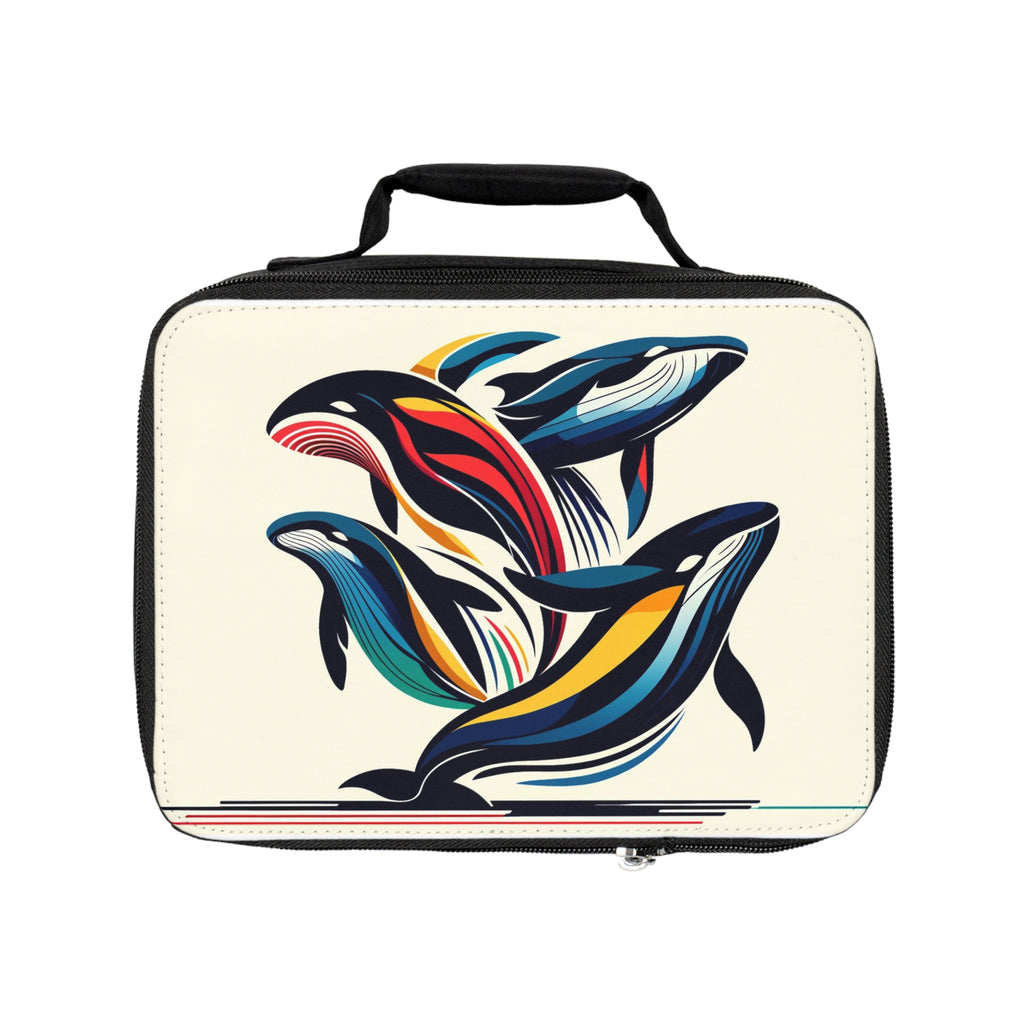 Lunch Bag — Colorful Whale Pod Insulated Kids & Adult Lunchbox