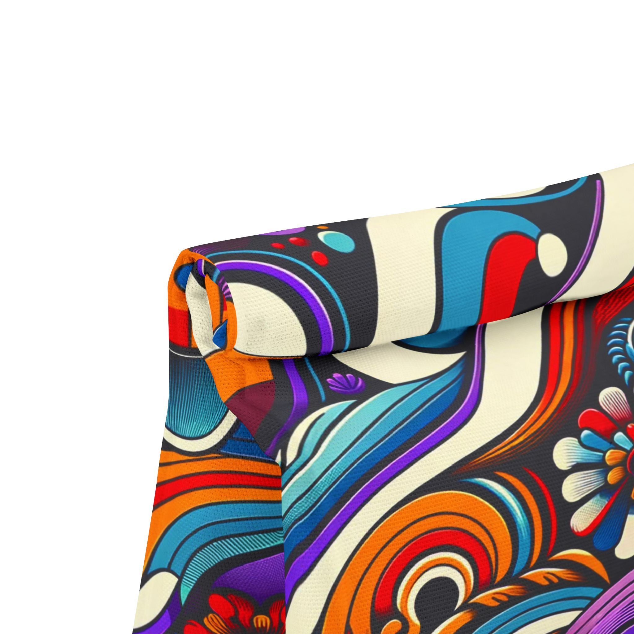 Retro Psychedelic FloraLunch Bag — Cl olorful 70s-Inspired Insulated Tote