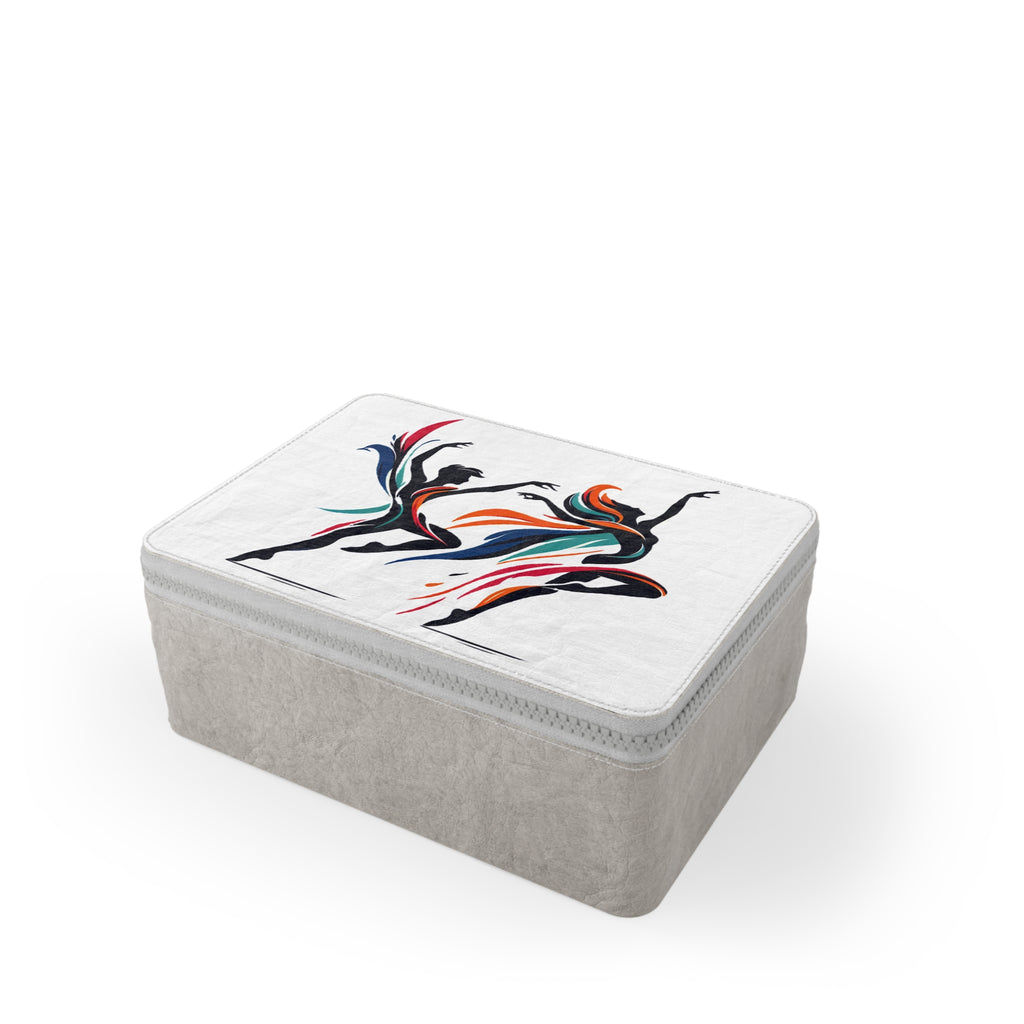 Dance Silhouette Canvas Lunch Bag — Colorful Ballet Dancers Art Tote