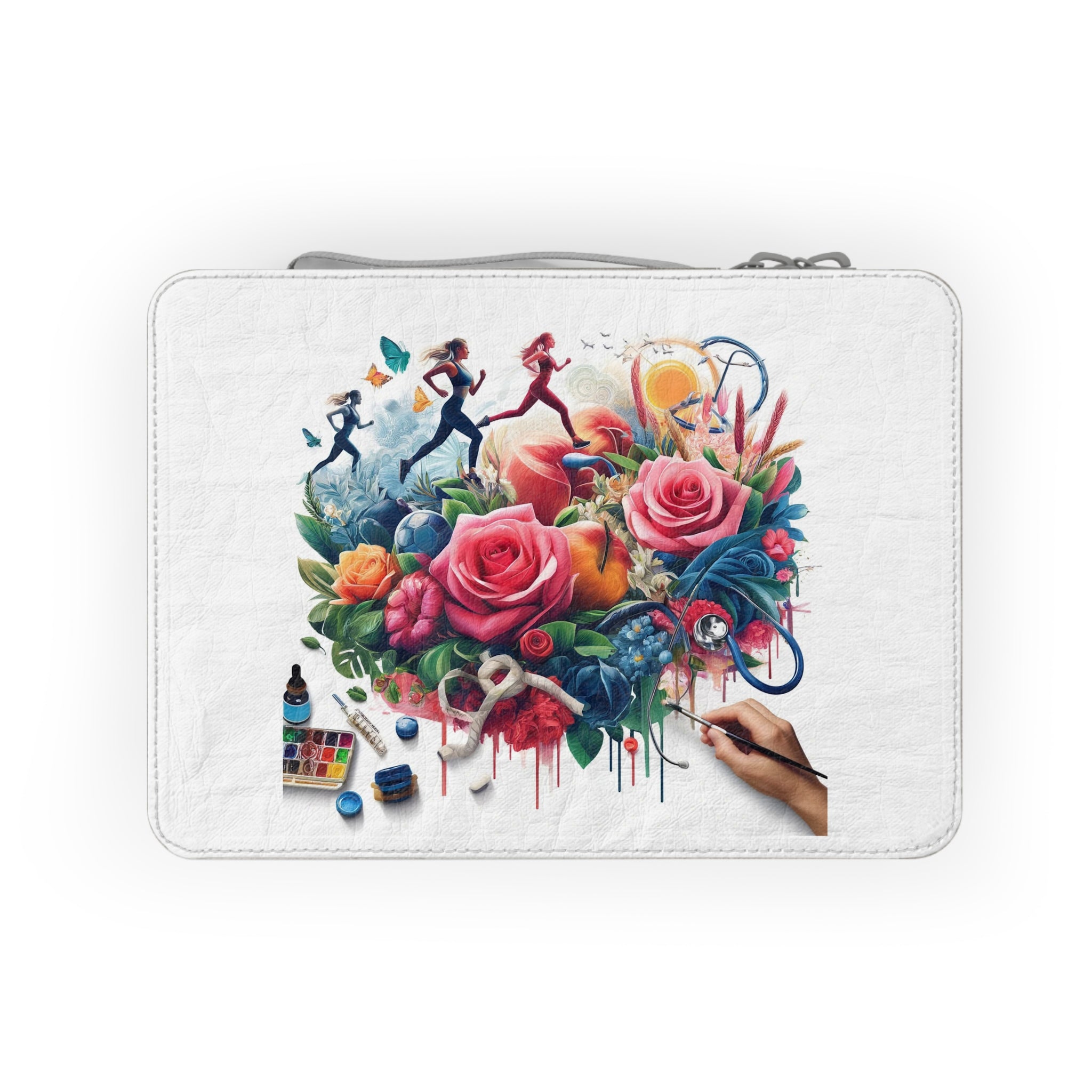 Colorful Painted Roses & Creative Tools Design
