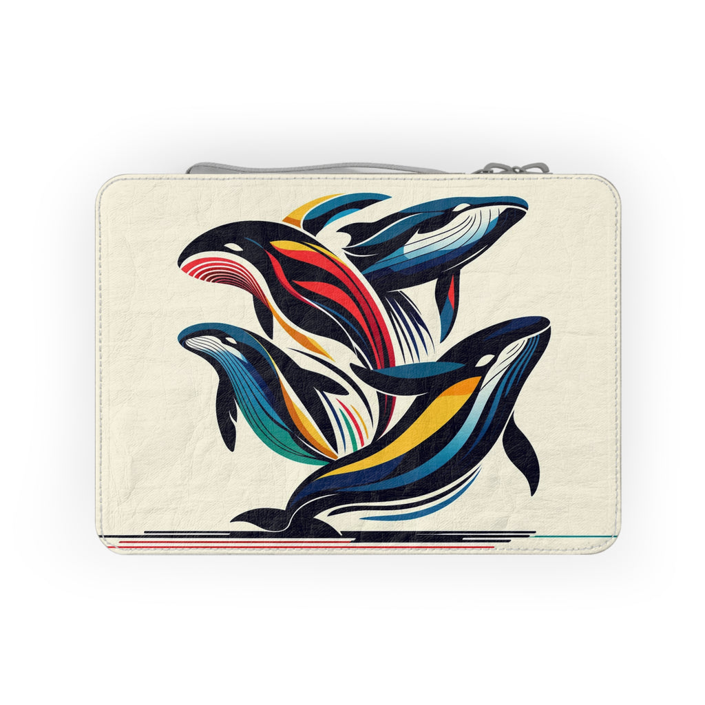 Lunch Bag — Colorful Orca Whale Art Insulated Lunch Tote