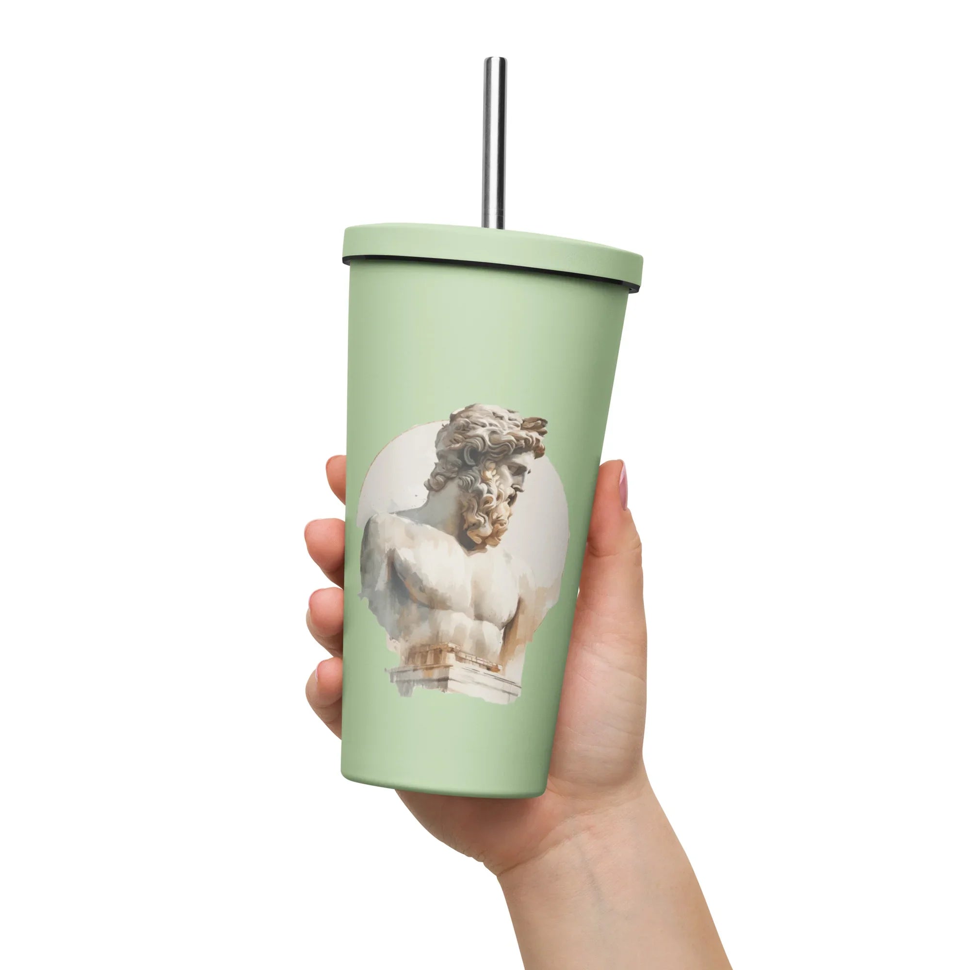 Insulated tumbler with a straw - Presentyra
