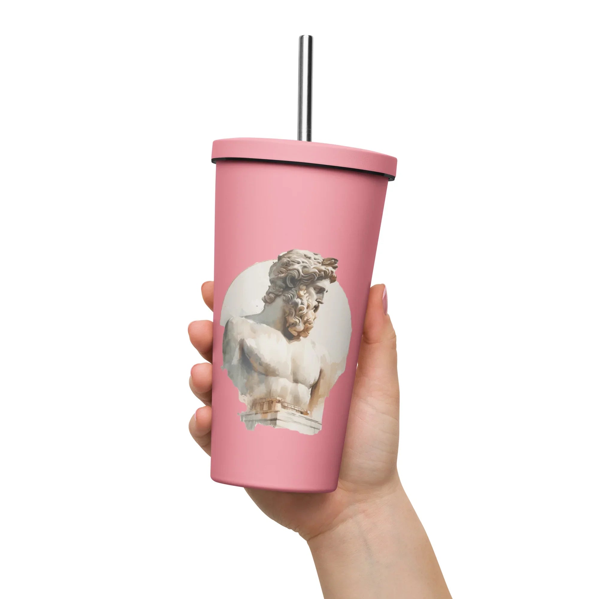 Insulated tumbler with a straw - Presentyra
