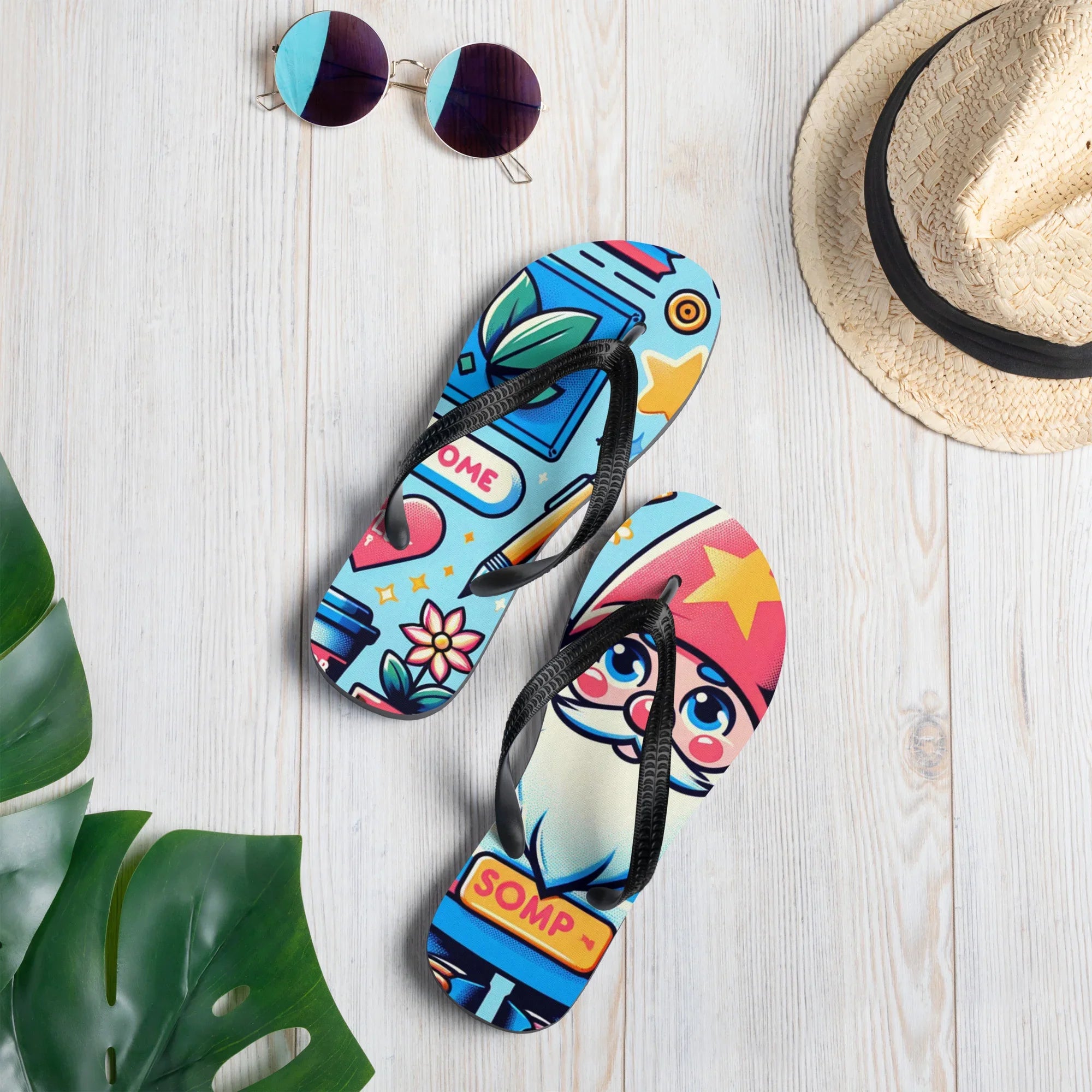 Adult Beach Flip-Flops | Custom Lightweight Slippers - Presentyra