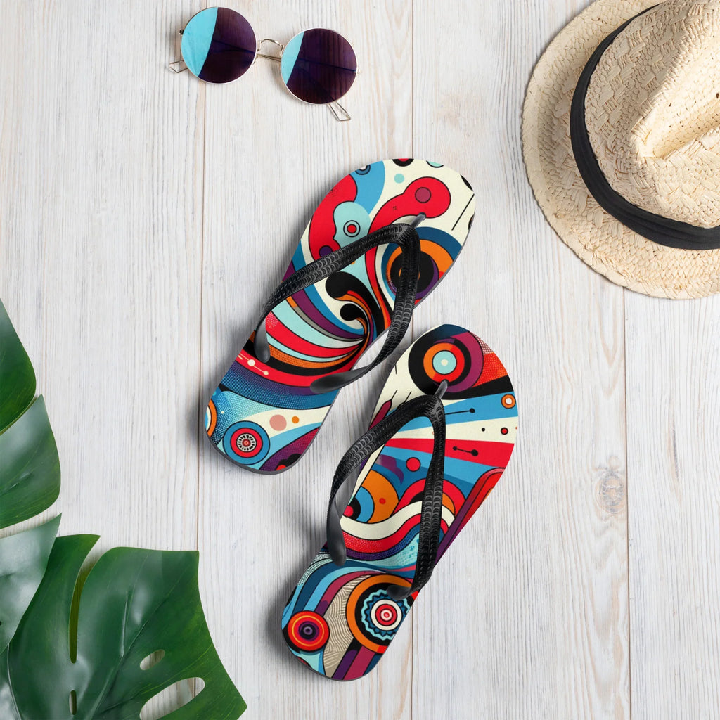 Multicolor Summer Flip-Flops | Custom Beach Slippers - Presentyra