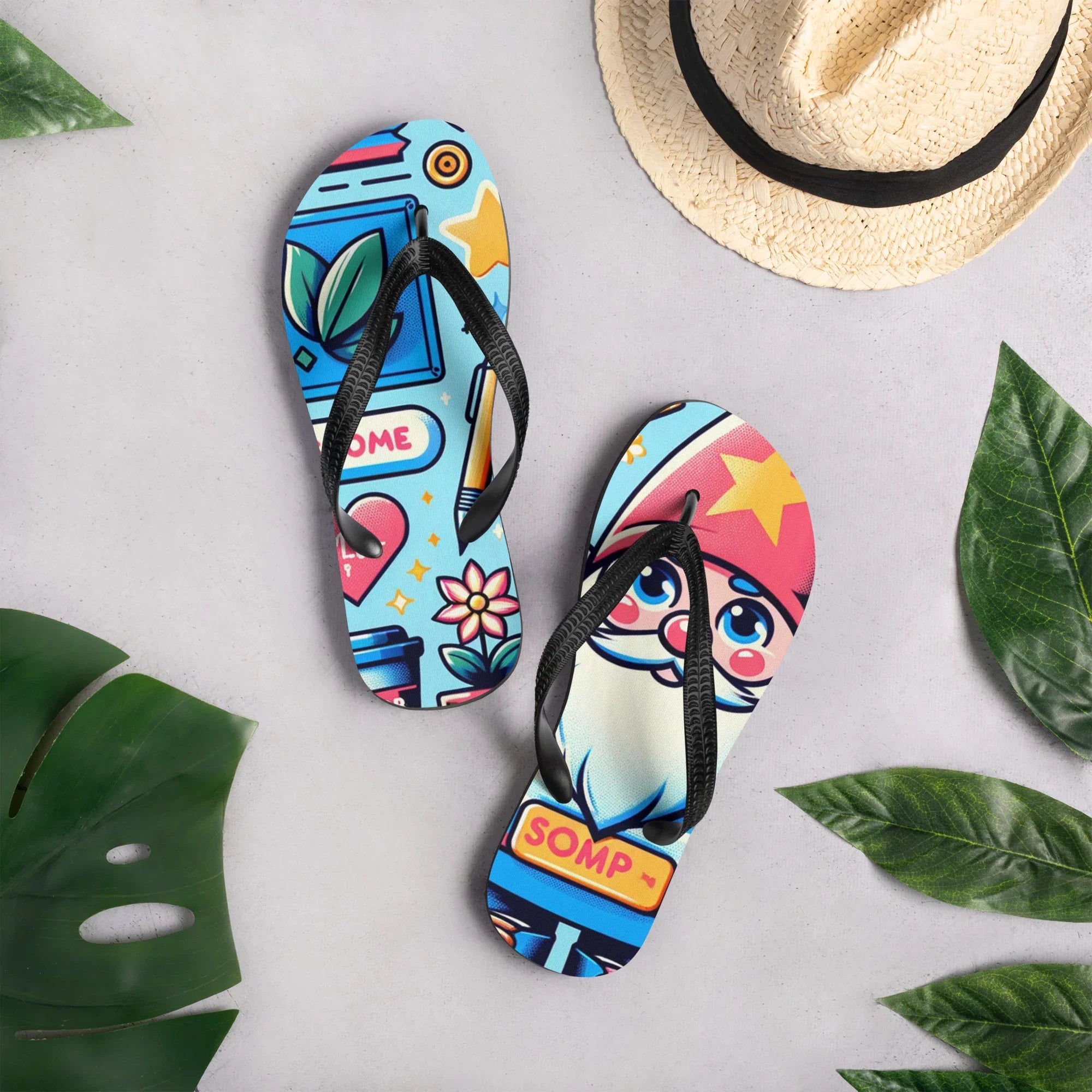 Adult Beach Flip-Flops | Custom Lightweight Slippers - Presentyra