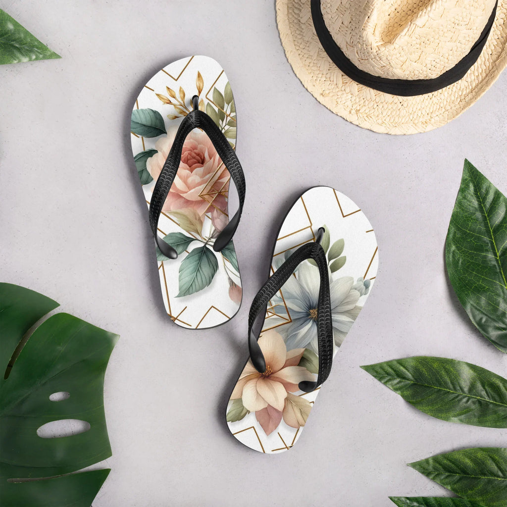 Multicolor Summer Flip-Flops | Custom Beach Slippers - Presentyra