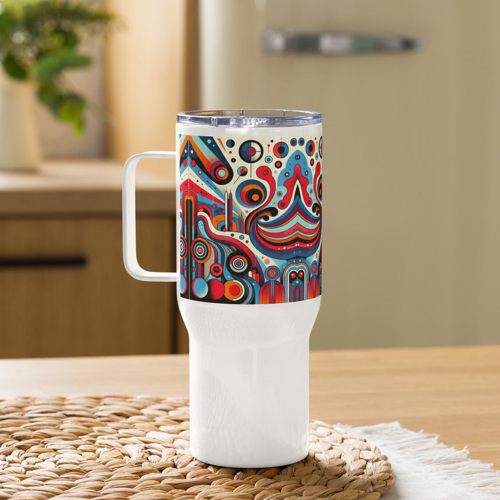 Travel Mug with Handle – Custom Print for Workdays and Weekends - Presentyra