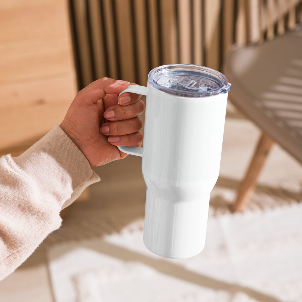 Custom Coffee Travel Mug with Handle – Made for Hot & Cold Drinks - Presentyra
