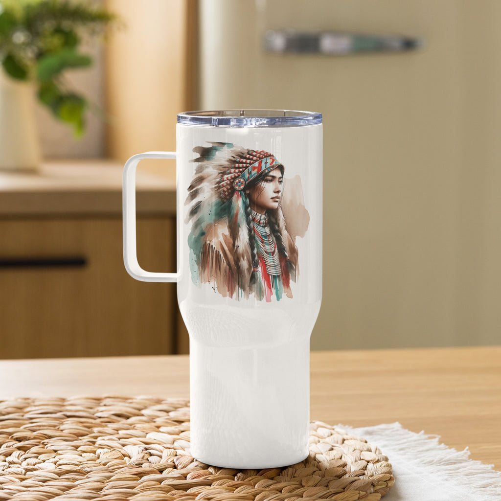 Custom Printed Travel Mug with Handle – Everyday Mug for Work & Travel - Presentyra