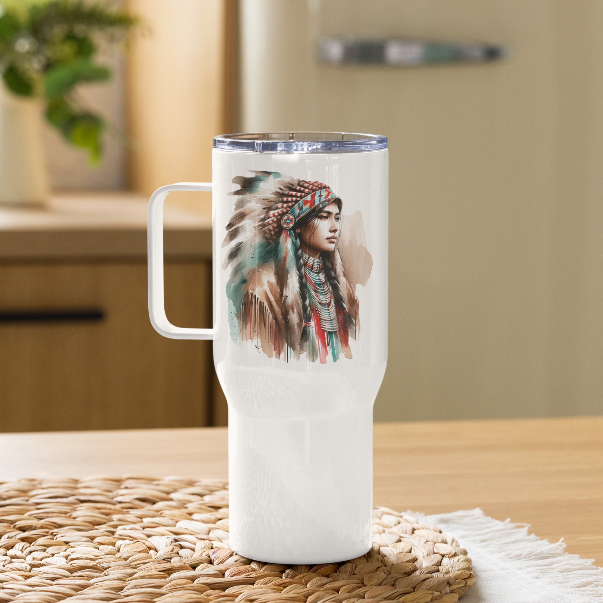 Custom Printed Travel Mug with Handle – Everyday Mug for Work & Travel - Presentyra