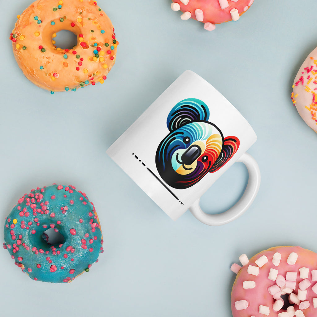 Botanical Illustration on a White Glossy Ceramic Mug, Coffee & Tea Cup - Presentyra