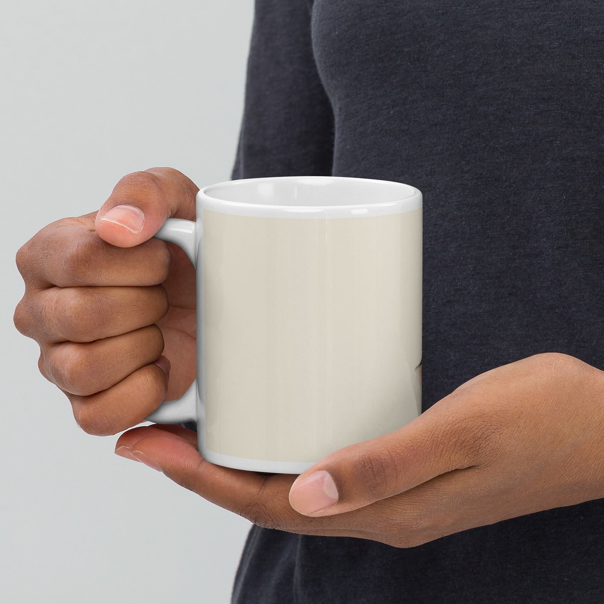 Artist-Designed Print, White Glossy Mug in Durable Ceramic - Presentyra