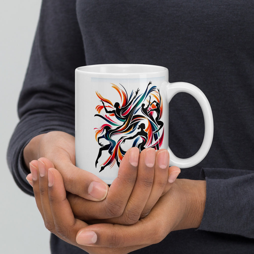 Statement Art for Your Desk, White Glossy Ceramic Coffee Mug - Presentyra