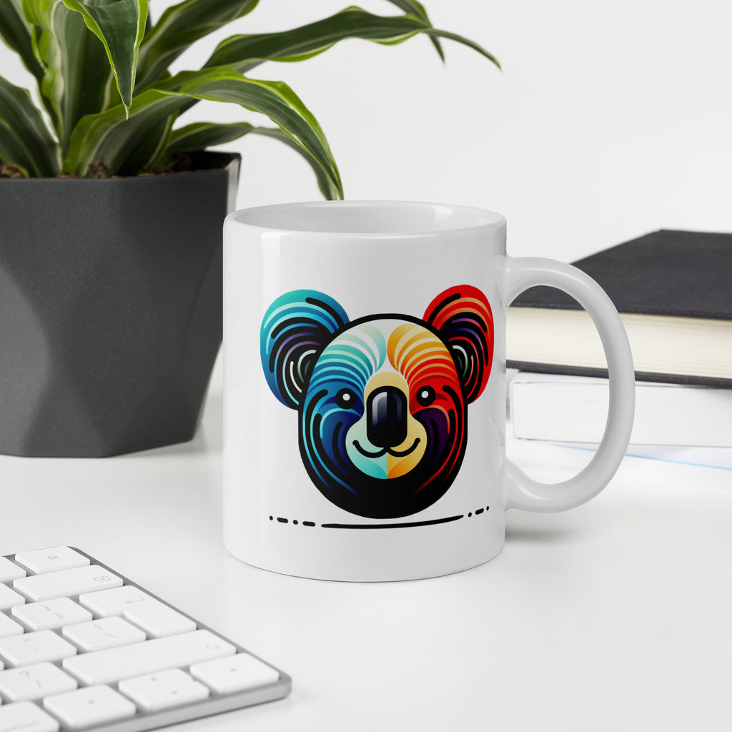 Botanical Illustration on a White Glossy Ceramic Mug, Coffee & Tea Cup - Presentyra