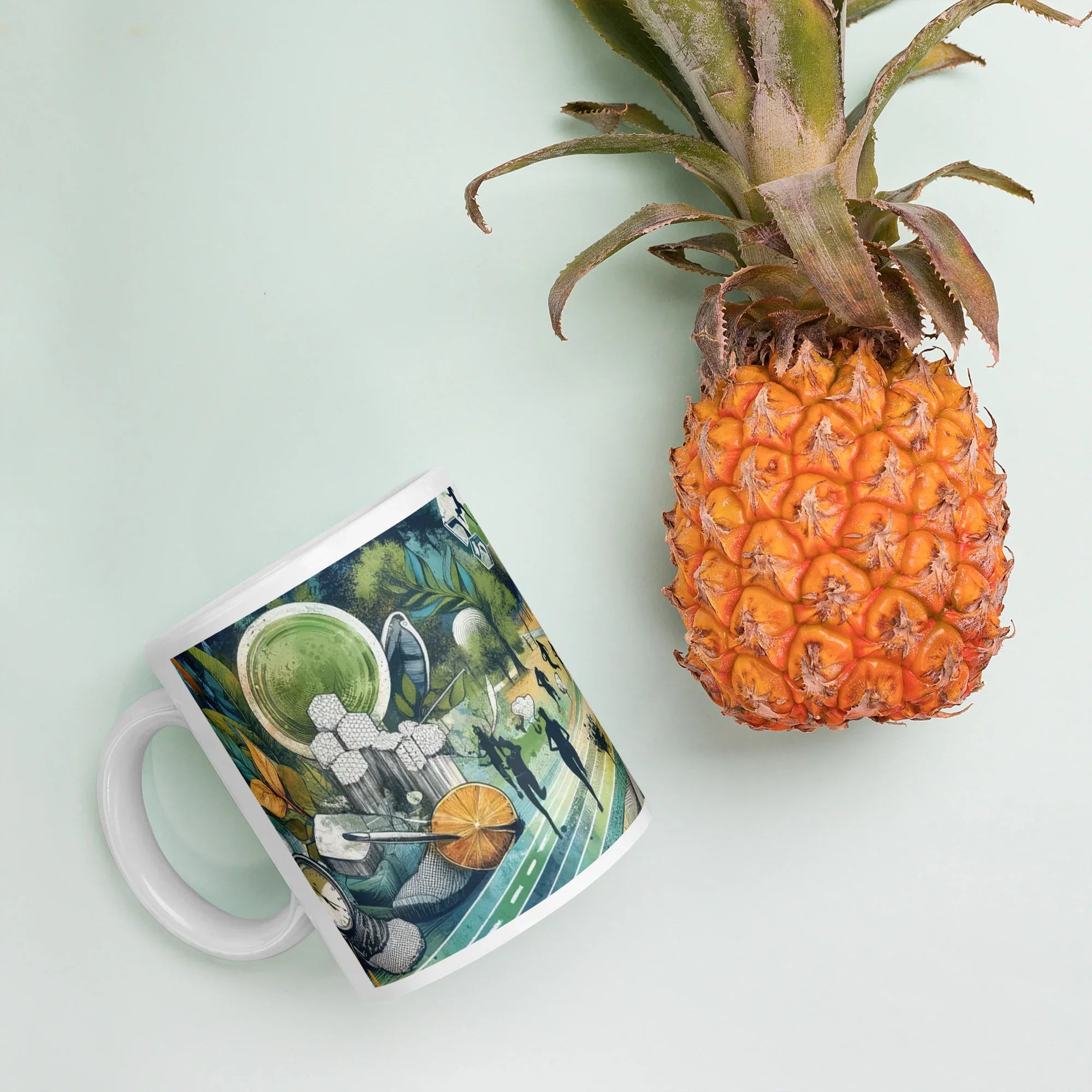 Creative Studio Print on a White Glossy Ceramic Mug, Coffee & Tea Cup - Presentyra