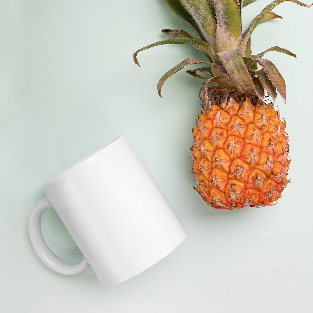 Original Art Print Coffee Mug, White Glossy Ceramic Cup for Hot Beverages - Presentyra