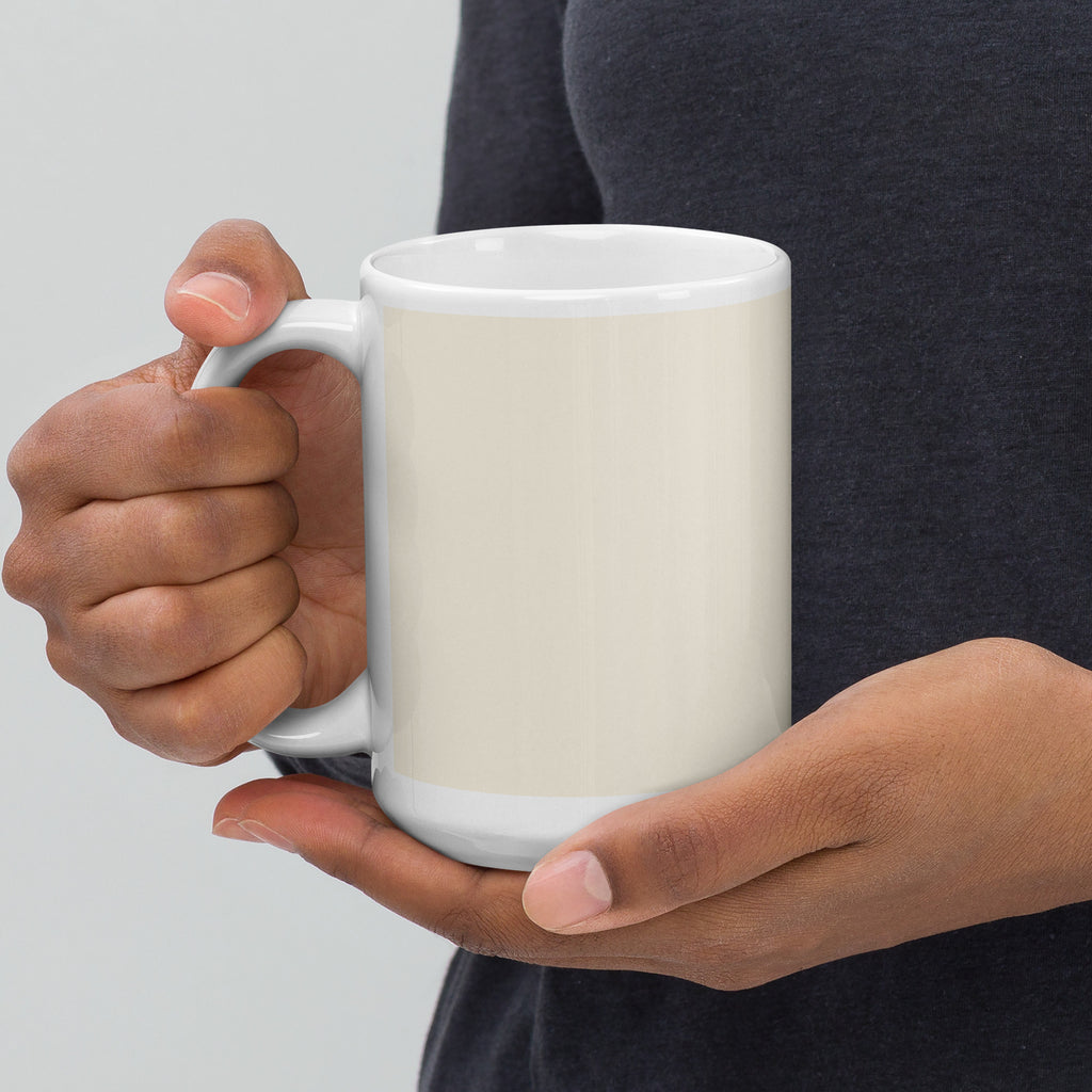 Artist-Designed Print, White Glossy Mug in Durable Ceramic - Presentyra
