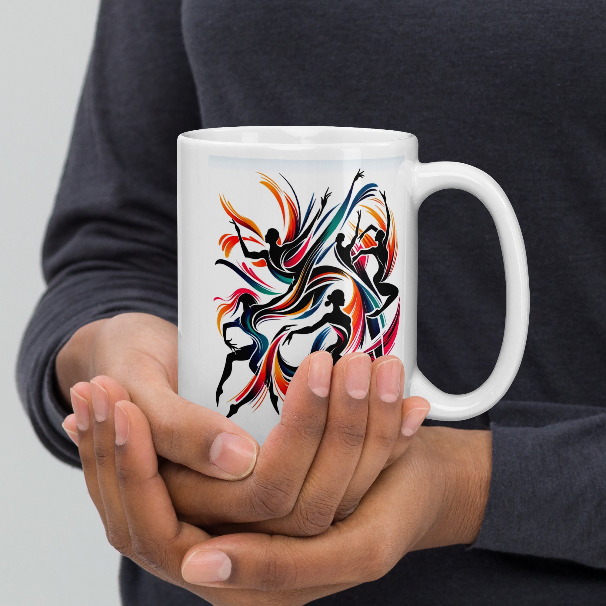 Statement Art for Your Desk, White Glossy Ceramic Coffee Mug - Presentyra