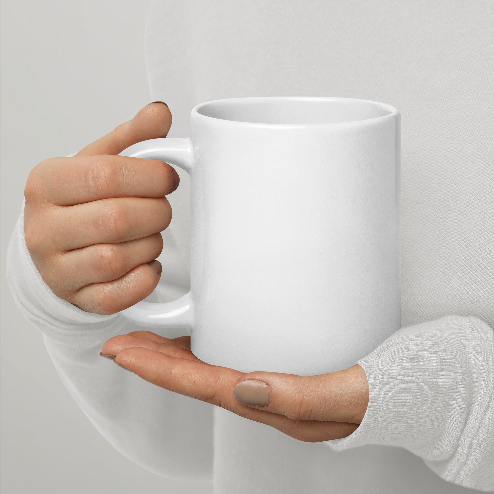Original Graphic Artwork Mug, White Glossy Ceramic Cup for Hot Drinks - Presentyra