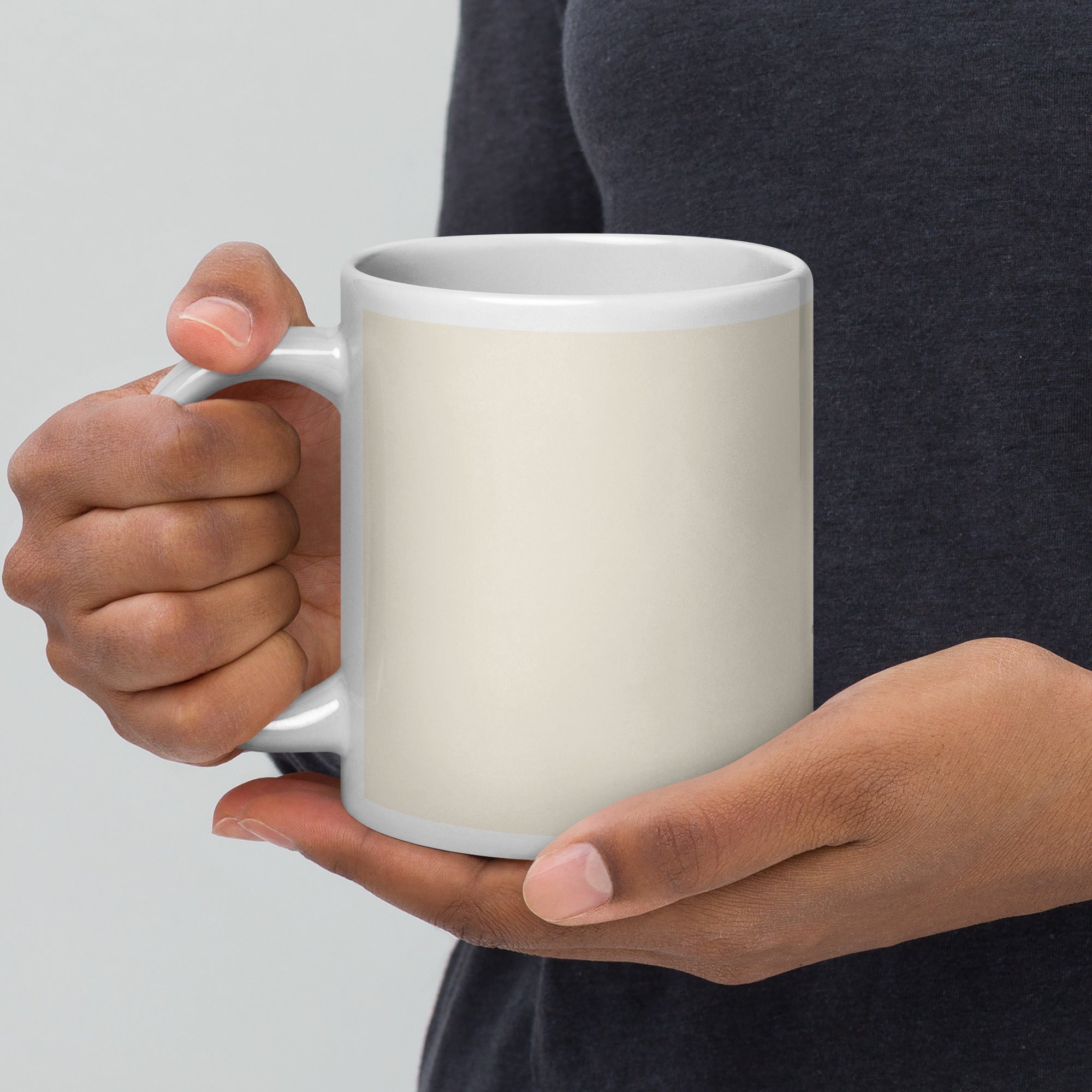 Artist-Designed Print, White Glossy Mug in Durable Ceramic - Presentyra