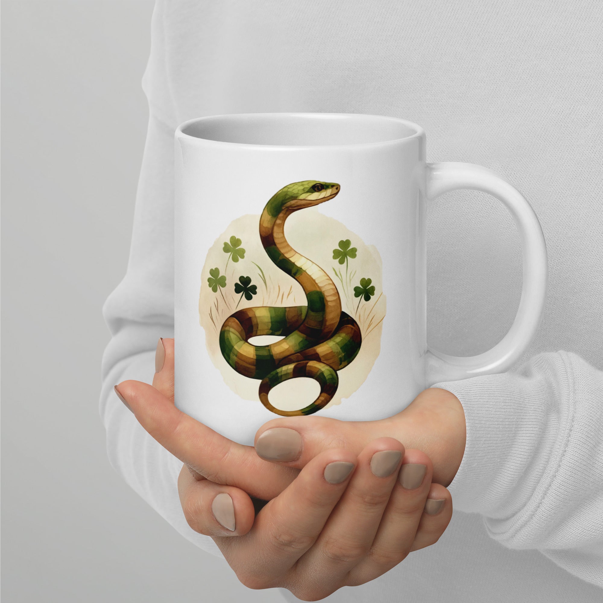 Studio Art Print on Ceramic, White Glossy Mug for Coffee and Tea - Presentyra