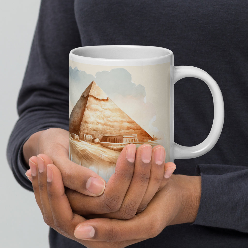 Artist-Designed Print, White Glossy Mug in Durable Ceramic - Presentyra